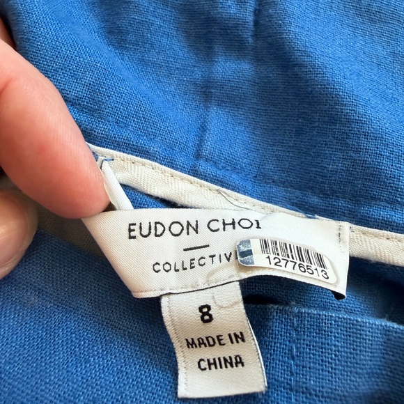 Eudon Choi Wide Leg Linen Trousers - Picture 7 of 7